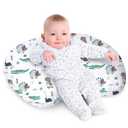 Little Grape Land Nursing Pillow for Infants, Breastfeeding Pillows, Baby Support Pillow for Nursing, Bottle Feeding, Tummy Time with Machine Washable Cover & Breathable Filling (Wild Dinosaur