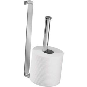 InterDesign Stainless Steel Compact Organizer Caddy Holds 2 Rolls of Toilet Paper, Chrome, 10.75x4.5x2 inches, 2 Roll Reserve, Model 69380