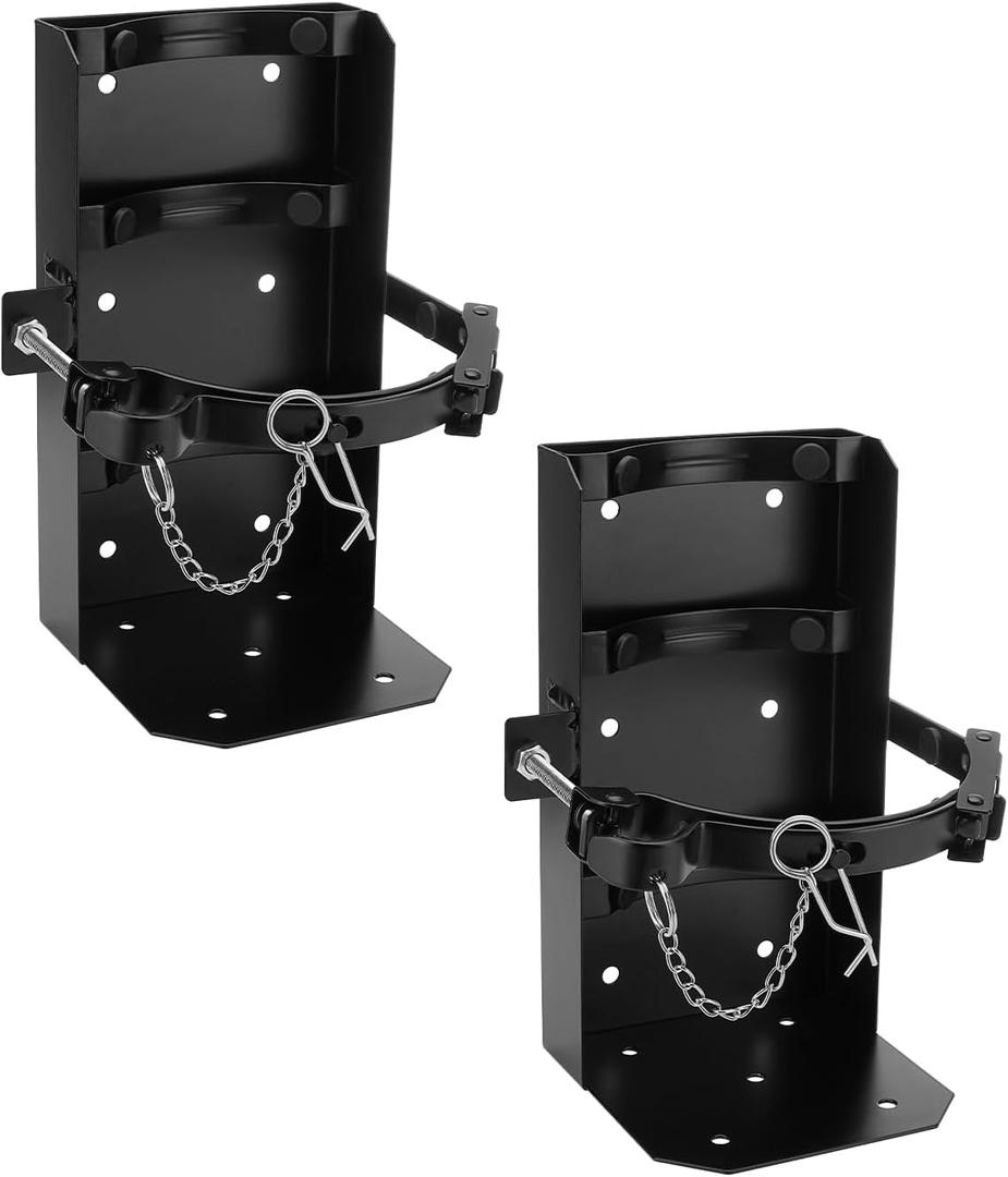 SPARKWHIZ 2 Pack Fire Extinguisher Mount for 10lb dry/5lb CO2 Extinguisher, Fire Extinguisher Mounting Bracket for Vehicle, Boat, Home, Garage
