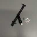 MioHHR Slim Metal Band Compatible with Apple Watch Band 42mm(Series 11 10) 41mm(Series 9 8 7) 40mm(Series 6 5 4 SE3/2/1) 38mm(Series 3 2 1),Stainless Steel iWatch Bands for Women,Black