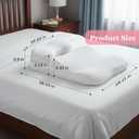 Face Down Pillow After Eye Surgery, BBL Pillows After Surgery for Sleeping, Headrest Position is Fully Adjustable, 3 Layers of Sponge Splicing, Removable and Washable