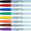 EXPO 16678B Vis-A-Vis Wet-Erase Overhead Transparency Markers, Fine Point, Assorted Colors, 8-Count