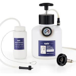 Orion Motor Tech Pressure Bleeder, 2.5L Brake Pressure Bleeder with 50.7mm Adapter, 2.6qt Manual Power Brake Bleeder with 500mL Brake Bleeder Bottle Compatible with Ford Subaru Nissan Infinity