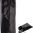 Breathable Long Clear Coat + Fur Storage Garment Bag | 54 Inch + 5 Inch Gusset | Mink, Wool, Winter, Trench Coat, Long Dress Cover | Hanging Clothes Protector