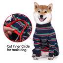 Dog Recovery Suit Abdominal Wound After Surgery Wear Prevent Licking Wounds E-Collar & Cone Alternatives Postoperative Shirt Dog Pajamas Long Sleeve Prevent Shedding (Large (Pack of 1), Black)