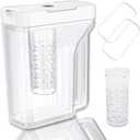 Upgrade DA97-17395A Refrigerator Water Reservoir/Pitcher Compatible with SAMSUNG Water Pitcher for Fridge Door Replacement Samsung Fridge Water Pitcher, Free with 2 extra sealing rings and 1 Strainer
