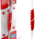 Pet Toothbrush for Dogs, Cats with Soft Bristles - Easy Teeth Cleaning & Dental Care, Non Slip Dual Head Dog Toothbrush for Medium & Large Pets, Toothpaste Not Included (Pack of 1(Red))