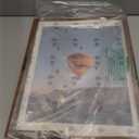 12x16 Frame Deep Brown with 10x14 Mat, for 30 x 40cm Diamond Art Painting, Display Picture 10 x 14 with Mat or 12 x 16 without Mat, Wood Large 12x16 Picture Frame for Wall Hanging, Deep Brown, 1 Pack