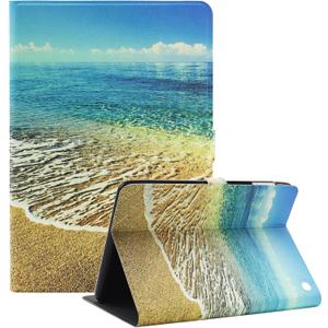 Viclowlpfe Amazon Kindle Fire HD 10 and Fire HD 10 Plus 10.1" Tablet Case (13th/11th Generation 2023/2021 Release), Slim Fit Leather Stand Smart Cover with Auto Sleep/Wake, Sea