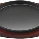Cast Iron Fajita Plate, Skillet Pan, Steak Platter (11 inch with Base)