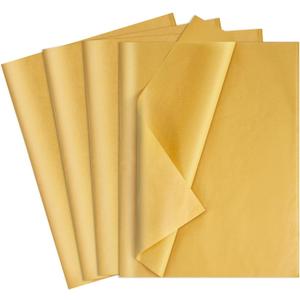 160 Sheets Gold Tissue Paper for Gift Bags 20 X 14 Inches Gift Tissue Paper Bulk for Crafts Christmas Weddings Birthday Party Decorations