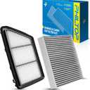 PHILTOP Engine & Cabin Air Filter Set, Compatible With Honda CR-V 2017-2019 2.4L, Replace CA12259 CF11182 Car Accessories