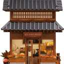 Anavrin Book Nook IkseonDong Hanok Bakery Miniature House 3D Booknook for Adults, Teens and Book Lovers, Library Decor, Creative Gift for Family, Friends, and the Elderly
