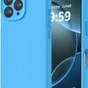 LOVE 3000 Designed for iPhone 16 Pro Case, Premium Silicone with [Soft Anti-Scratch Microfiber Lining] Shockproof Protective Phone Case for Men Women Girls 6.3", Blue