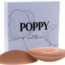 POPPY Nipple Covers | Pasties | Nipple Coverage for Women | Sticky bra | Adhesive bra | Strapless bra | Reusable | 1 pair (Bronze)