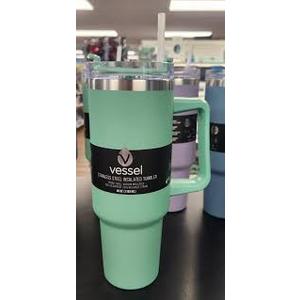 40 oz Stainless Steel Tumblers with Handle, Spill-proof Lid and Straw, Double-Walled Insulated, BPA-Free, Perfect for Hot and Cold Drinks