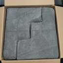 EHEYCIGA Dog Stairs for Small Dogs 13.5" H, 3-Step Dog Steps for Couch Sofa and Chair, Pet Steps for Medium Cats, Non-Slip Balanced Pet Ramp Indoor, Grey