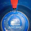 O-Cedar RinseClean Spin Mop & Bucket System + 2 Extra Mop Heads | Clean with Water | Removes 99% of Bacteria
