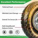 10" Heavy-Duty Replacement Tires, 4.10/3.50-4" for Gorilla Carts,Hand Trucks,Generators,Lawn Mowers & Garden Wagons - Double Sealed Bearings, 5/8" Axle Bore Hole - Pneumatic Air Tires (2 Pack), 2pcs