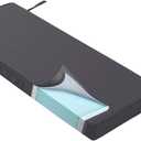 Outdoor Bench Cushion 4 inches Memory Foam Waterproof Patio Furniture Bench Cushion Porch Swing Cushion with Handle and Adjustable Strap, 48 x 18 Inch Dark Gray