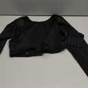 LANCS Women Upper Arm Shaper Post Surgical Compression Sleeves Slimmer Tops Posture Corrector Vest Shapewear (Medium, Black)