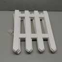 Raindrops Decorative Fences Beige Wood Plastic Uneven Edging Solid Log Fence For Garden Use, 1 Set, 47.2x11.8in