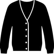 Black cardigan. L