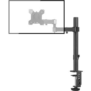 Bracwiser Monitor Mount Single Fully Adjustable Arm Fits One Screen 13-32 inch 22lbs for Monitor Computer Screen 13 15 17 19 20 22 23 24 26 27 30 32 inch VESA 75 100 (MD7421) (40cm ple)
