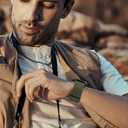 Braided Bands Compatible with Apple Watch Band 49 46 45 44 42 41 40 38mm Women Men Stretchy Solo Loop Nylon Strap for iWatch Ultra 2 SE Series 10 9 8 7 6 5 4 (38/40/41/42, Army Green)