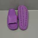 rosyclo Cloud Slippers for Women and Men, Pillow House Slippers Shower Shoes Indoor Slides Bathroom Sandals, Ultimate Comfort, Lightweight, Thick Sole, Non-Slip, Easy to Clean (7.5-8.5 Women/6-7 Men, Purple)