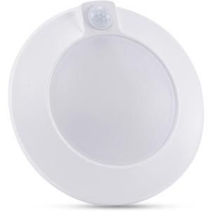 CLOUDY BAY Motion Sensor Ceiling Light Indoor,120V CRI90 10W 5000K Bright Day Light,6.5 inch LED Flush Mount Ceiling Lighting Fixture for Garage,Walk-in Closet,Attic,Pantry Wet Location White Finish