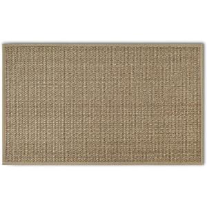 Artoid Mode Washable Non Slip Rubber Backing Kitchen Rugs Doormat, Absorbent Kitchen Floor Mats Front of Sink Kitchen Mats for Floor Home Decor 17x29 Inch (Linen)