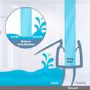 4 Pack Frameless Shower Door Bottom Seal, 1/4 x 39 Clear PVC Shower Seal Strip for 1/4 Inch Glass Shower Door Stop Shower Leaks