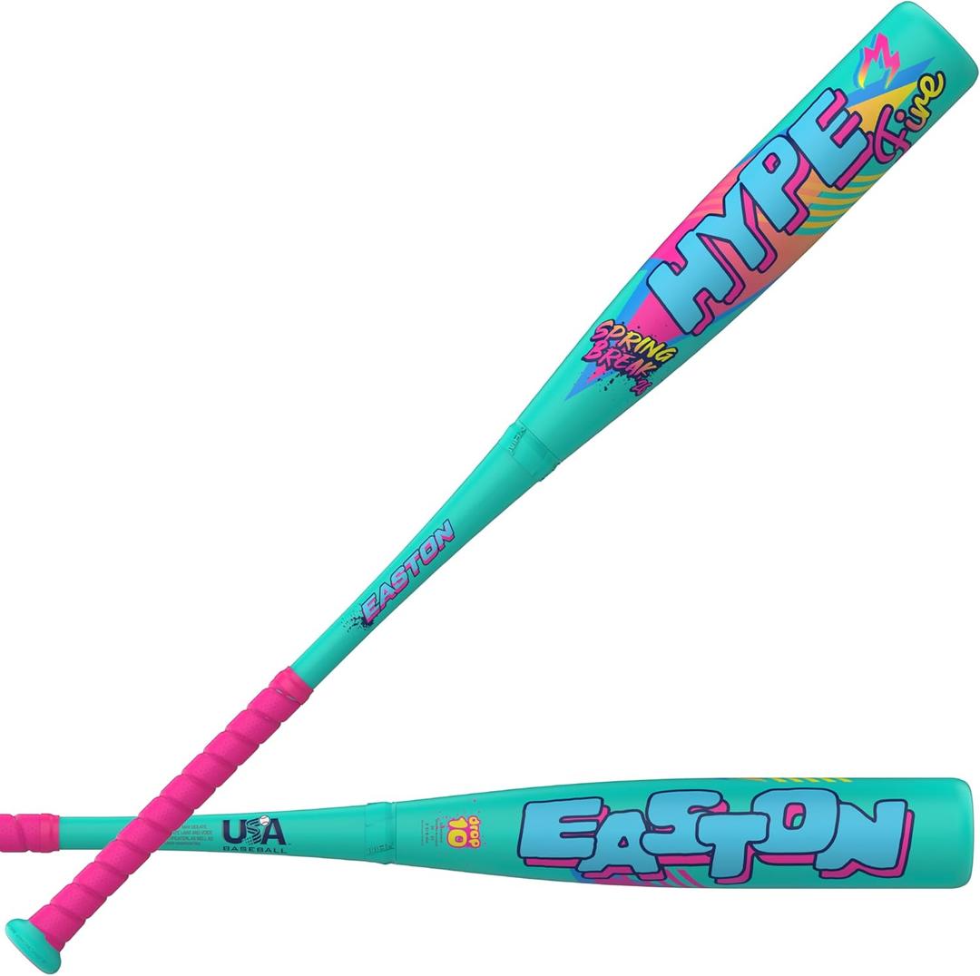 Easton | 2026 | Hype Fire Baseball Bat | USA | -5 / -8 / -10 / -11 Drop | 2 5/8" Barrel | 2 Pc. Composite (Spring Break Edition)