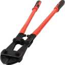 MAXPOWER Bolt Cutter 24 inch, Heavy Duty Bolt Cutters for Locks, Soft Metal, Rivets and Chains, Drop forged Cr-Mo Steel Jaws, Non-slip Rubber Handle