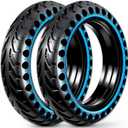 2-Pack 50/75-6.1 Scooter Tire Tubeless, Upgrade Your Scooter with 8.5x2.0 Airless TIres, Puncture-proof, 8 1/2 x2 Replacement Tyre Compatible with Gotrax GXL V2/XR/APEX, Hiboy S2, etc (Blue, City Series)