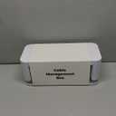 YECAYE 2 Pack Cable Management Box, Pet Friendly Cable Box Organizer for Home & Office, Child-Proof Floor Cord Cover, Cord Management and Cord Hider, White