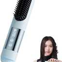 2026 Upgraded Go Brush Pro for Short Hair, 3 Heat Settings for All Hair Types, 30s Fast Heat, Ionic & Ceramic Care, Cold Air Mode, 2500mAh USB-C Rechargeable Straightening Brush (Blue)