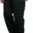 WZIKAI Mens Cargo Pants Relaxed Fit Drawstring Joggers Sweatpants for Men Workout Casual Long Trousers (3X-Large, Black)