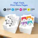 TN227 High Yield Toner Cartridge 5 Pack, Compatible for Brother TN227 TN223 with MFC-L3770CDW HL-L3270CDW HL-L3210CW HL-L3230CDW HL-L3230CDN HL-L3290CDW MFC-L3710CW MFC-L3750CDW, TN-227BK/C/M/Y