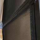 Gtongoko Fireplace Screen with Hinged Doors 37.8" L x 30.7" H with Handles and Secure Lock Handcrafted Wrought Iron Decorative Fire Spark Guard for Living Room Home Decor Powder Coated Black