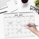 Wall Calendar 2026-2027, 2026-2027 Calendar July 2026 to December 2027, 14"11" Hanging Calendar for Home Office School Planning (Simple, Horizontal)