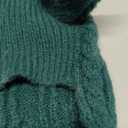 Dog Sweater for Big Dogs Boys Girls Turtleneck Pullover Cable Knit Winter Stretch Clothes Labrador Bulldog Pitbull Doberman with Long Sleeves (XL, Green)