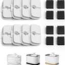 PETLIBRO Replacement Filters for Dockstream Cat Water Fountain PLWF106/PLWF116/PLWF115/PLWF105/PLWF005, 4 Months Set of Replacement Filters for Ultra Quiet Cat Fountain, 8 Count for Pet Water Fountain (White)