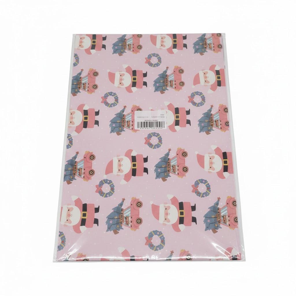 Vnaaem Reversible Afican American Christmas Wrapping Paper for Men Women - Black Santa & Bufflao Plaid Pattern Gift Wrap for Holiday Birthday, Party, Baby Shower (Afican American Xmas, 17 In X 16.5 Ft)