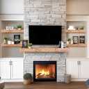 36x3x7 inch Floating Shelves Wall Mounted - Set of 2 Wood Rustic Solid Wood Wall Shelf - Heavy Duty Decorative Fireplace Mantel for Living Room, Bedroom, Bathroom, Kitchen