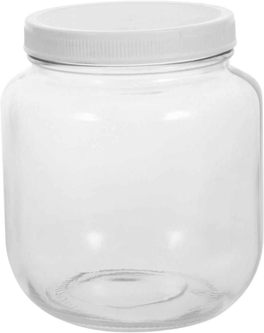 Alipis Air Tight Glass Storage Jar Wide Mouth Jar with Plastic Lid for Cereal Tea
