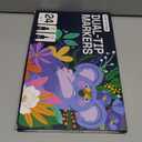 ARTISTRO 24 Acrylic Paint Markers for Rock, Fabric, Wood, Glass, Eggs - Dual-Tip Paint Pens for Coloring Books for Adults, Teens, Kids - Art & Craft Supplies - Gift Idea - Easter Basket Stuffers