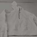WYNNQUE Womens Hoodies Oversized Sweatshirts Half Quarter Zip Pullover Cropped Long Sleeve Fall Outfits Fashion Clothes White S