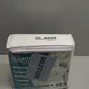 PlushDeluxe Premium Bamboo Mattress Protector  King Size, Waterproof, & Ultra Soft Breathable Noiseless Washable Bed Mattress Cover for Comfort & Protection - White